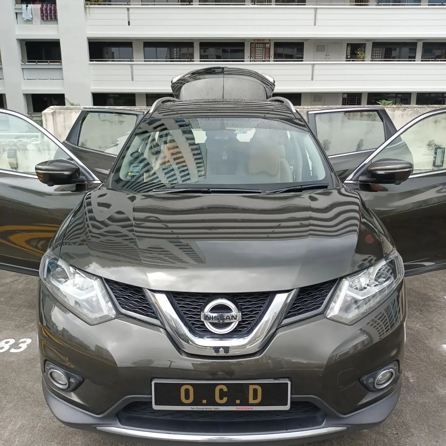A brown car