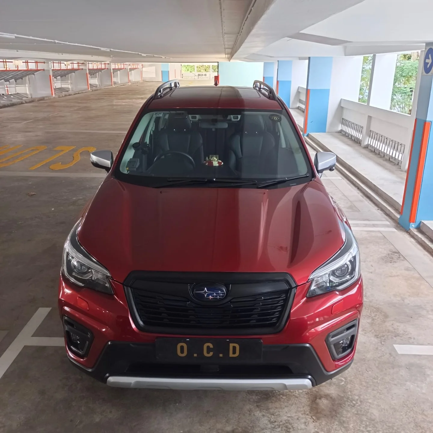 A red car